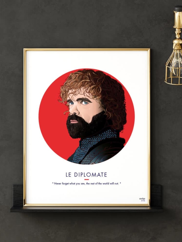 Affiche ASAP Tyrion Lannister Rouge